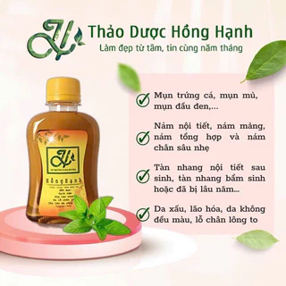 Thảo dược ngừa mụn nám tàn nhang thảo dược Hồng Hạnh 150ml thảo dược tái tạo da hỗ trợ làm đẹp giúp bạn tự tin hơn