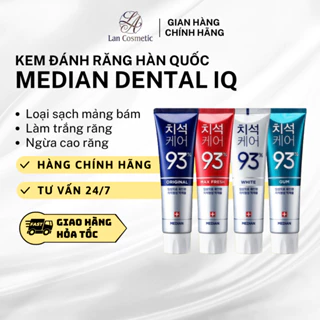 Kem Đánh Trắng Răng Hàn Quốc Median Dental IQ New 93% Toothpaste - 120g