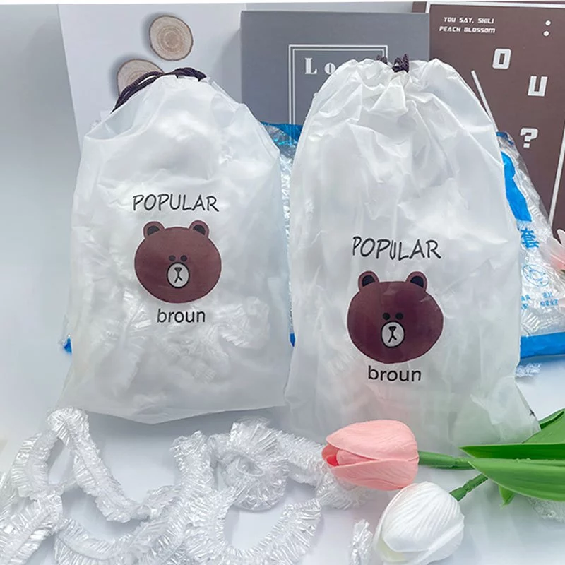 Set 400 Túi Bọc Thực Phẩm Có Chun Màng Bọc Thực Phẩm Co Giãn PE Set Bọc Đồ Ăn Sạch Sẽ Tái Sử Dụng Tiện Lợi (TÚI GẤU)