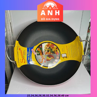 CHẢO CHỐNG DÍNH 2 QUAI SUMIO SIZE LỚN  (từ phi 40 đến phi 50 cm)