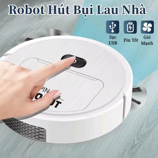 Robot quét nhà hút bụi lau nhà thông minh, Máy Hút Bụi đa chức năng giá rẻ (MIRURI STORE)