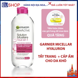 Tẩy trang Garnier Solution Micellaire Tout en 1 cho da khô và nhạy cảm 400ml