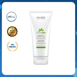 Sữa rửa mặt BABE Stop AKN Purifying Cleansing Gel cho da dầu mụn