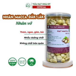 Nhân Macca Đắk Lắk - Nhân Hạt Macca Đã Tách Vỏ Hũ 500gr, 250gr - Nhân Macca Ăn Liền Dành Cho Bà Bầu, Ăn Kiêng,Tập Gym