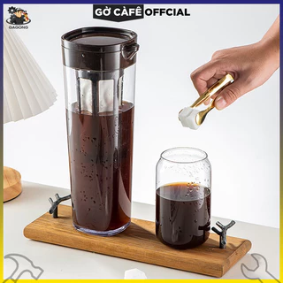 【🔥Rẻ / Bảo hành 1 tháng】 Bình pha cafe COLD BREW (cà phê ủ lạnh) nhựa nguyên sinh ABS 1.1L - Gờ cafe