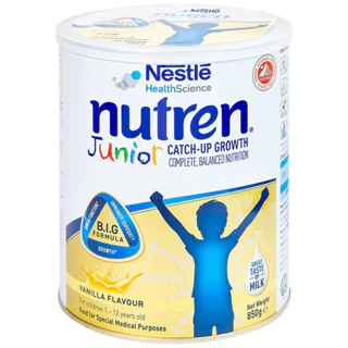 Nutren Junior 850g dành cho trẻ suy dinh dưỡng thấp còi