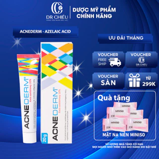 Acne Derm 20% Azelaic Acid tuýp 20g - BaLan - Kem giảm Mụn, mờ thâm, trắng sáng da Acnederm 20g