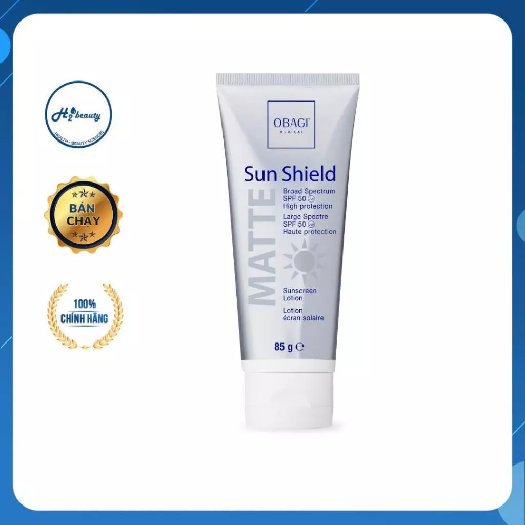 Kem chống nắng phổ rộng Sun Shield Matte Broad Spectrum SPF 50 Premium