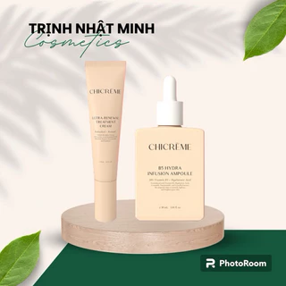 Combo Kem đêm Bakuchiol + serum b5 chicreme trắng da, mờ nám, giảm nhăn