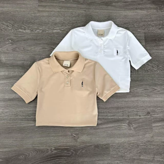 Áo croptop polo nữ ôm