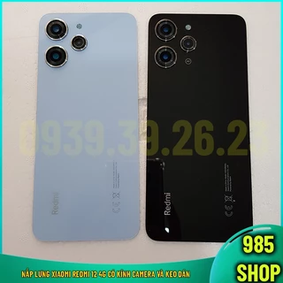 Nắp Lưng Xiaomi Redmi 12 4G Có Kính Camera Và Keo Dán - 985 Shop