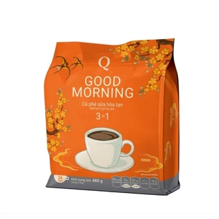 Cà Phê Sữa Hoà Tan Trần Quang 3in1 good morning 480g(24gói x 20g)