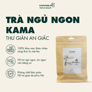 Trà tâm sen Kamamila Trà Kama hỗ trợ ngủ ngon, than lọc cơ thể 100% từ thảo dược tự nhiên - Túi 10 gói