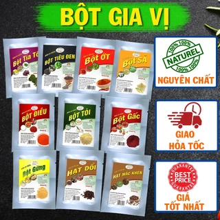 Bột tạo màu thực phẩm, bột gia vị nấu ăn, bột rau củ gói 20g tự nhiên hữu cơ Bột lá nếp dứa/Bột gừng tỏi ớt/Lá cẩm/Gấc