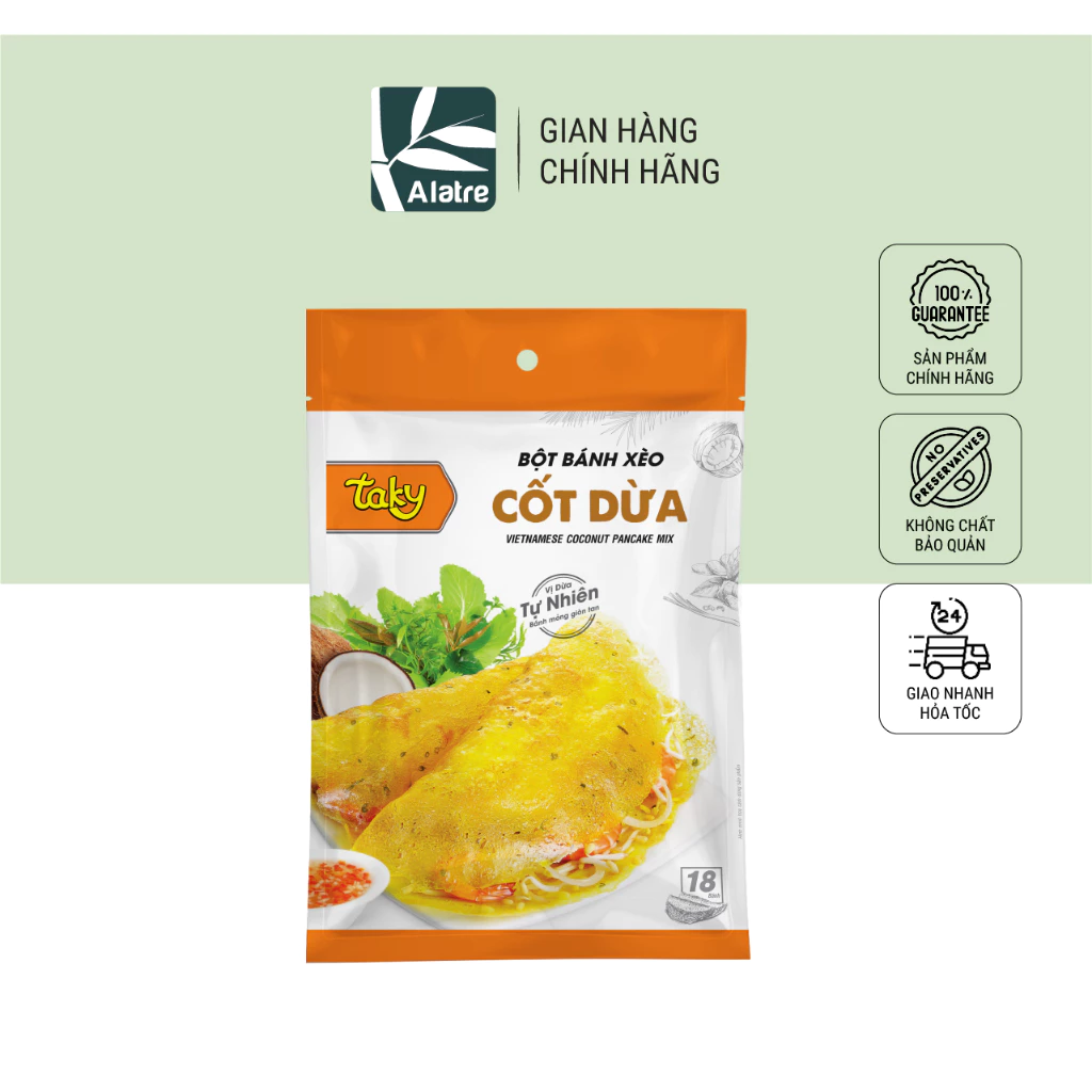 500G Bột Bánh Xèo Cốt Dừa TÀI KÝ - Tặng Kèm Gói Cốt Dừa!