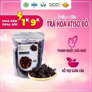 Trà hoa dâm bụt sấy khô Mộc Sắc 500g, trà atiso đỏ(hibiscus), trà râm bụt kép của Siêu Thị Thiên Nhiên