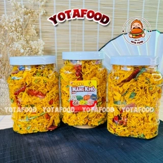 [Combo 3 Hũ Khô Gà 500Gram ] Khô Gà Lá Chanh / Khô Gà Bơ Tỏi Giòn Ngon Đậm Vị | Đồ ăn vặt Yotafood