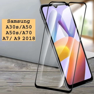 Miếng dán Samsung A30s/ A50/ A50s/ A70/ A7 2018/ A9 2018/ A90 cường lực Full màn hình cao cấp