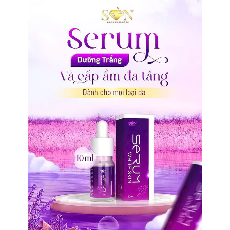 Serum White SK SON Cosmetic Chính Hãng - Tinh Chất Dưỡng Da Trắng Sáng Mịn Màng