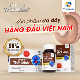 Viên Uống Bình Vị Thái Minh - Dùng Cho Người Trào Ngược & Viêm Loét Dạ Dày - Hộp 20 viên & Lọ 80 viên