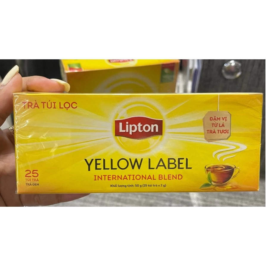 Trà Lipton Nhãn Vàng - hộp 25 túi