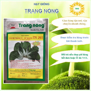 Hạt giống cải bẹ trắng, cải pak choi trắng gói gần 500 hạt