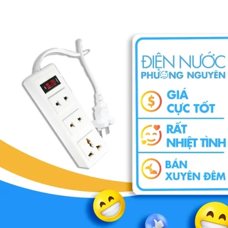 Ổ CẮM 3 LỖ , 6 LỖ ĐIỆN QUANG DÂY 2M, DÂY 5M CHỊU TẢI 3200w ĐIỆN QUANG