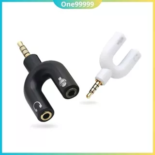 Jack chuyển đổi 2 dây 3.5 micro và audio thành 1 sử dụng cho điện thoại di động PC/Laptop