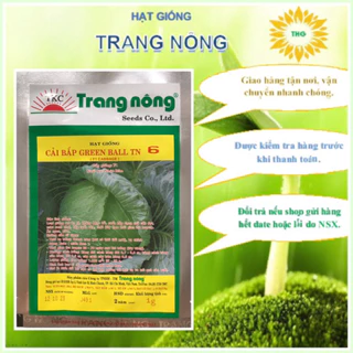 Hạt giống bắp cải xanh chịu nhiệt Trang Nông 1gram