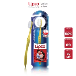 [Combo 5] Bàn Chải Đánh Răng Lipzo Maxcare Cho Người Lớn Công Nghệ Lông Chỉ Tơ Nha Khoa Mảnh Siêu Bền