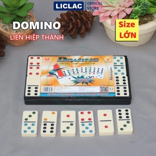 Cờ DOMINO CAO CẤP Size LỚN chất liệu nhựa Melamine, Đồ chơi giải trí Boardgame Liên Hiệp Thành