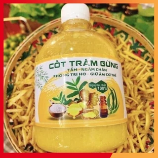 Cốt Gừng Tràm Khuynh Diệp Pha Tắm Ngâm Chân 500ml ( DaTe_MỚI)