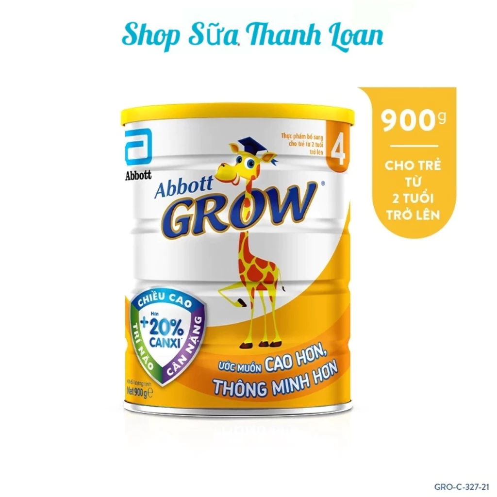 [HSD T4-2026] Sữa Bột Abbott Grow 4 Hộp 900g Cho Trẻ Trên 2 Tuổi.