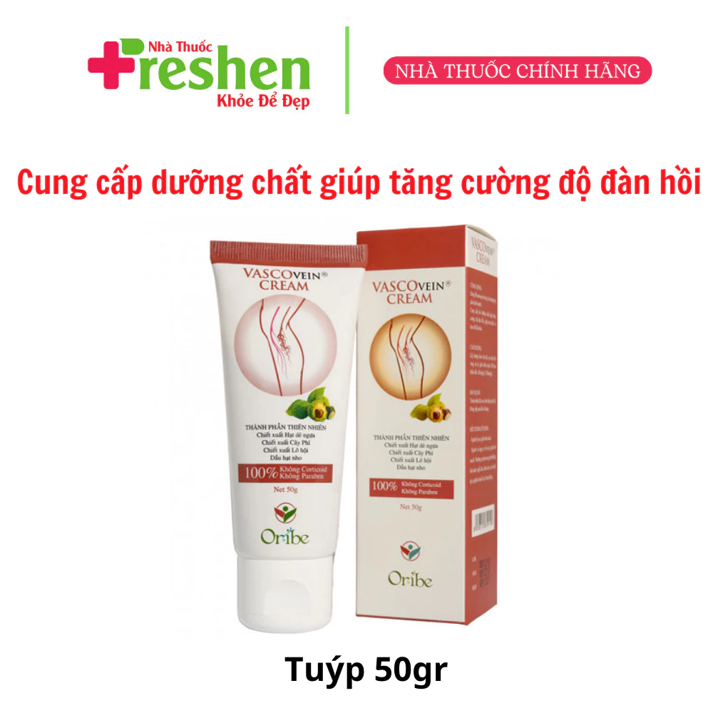 Kem Thoa Hỗ Trợ Suy Giãn Tĩnh Mạch Vascovein (Tuýp 50gr)