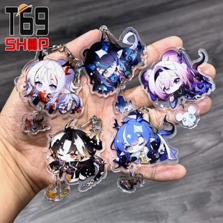 Móc khóa mica game Arknights - Cute ver (Loại cao cấp - Hình in ép giữa 2 mặt mica)