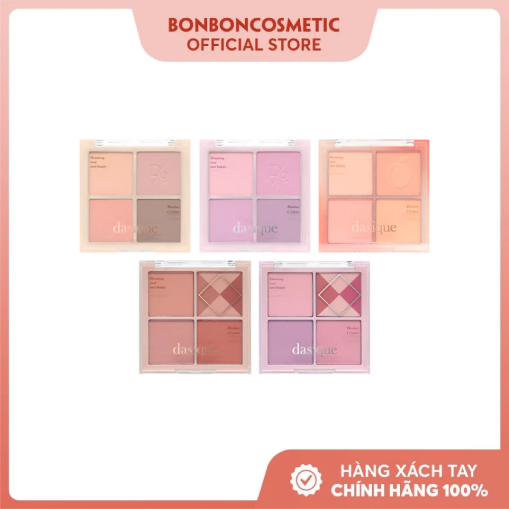 Phấn Má Dasique Blending Mood Cheek Palette 4 Colors 11.4g