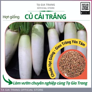 Hạt giống Củ Cải Trắng Cao Sản - Shop hạt giống Tạ Gia Trang