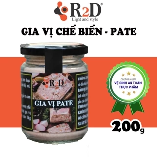 Gia vị Pate hũ 200g chính hãng R2D dùng làm nguyên liêu chế biến Pate