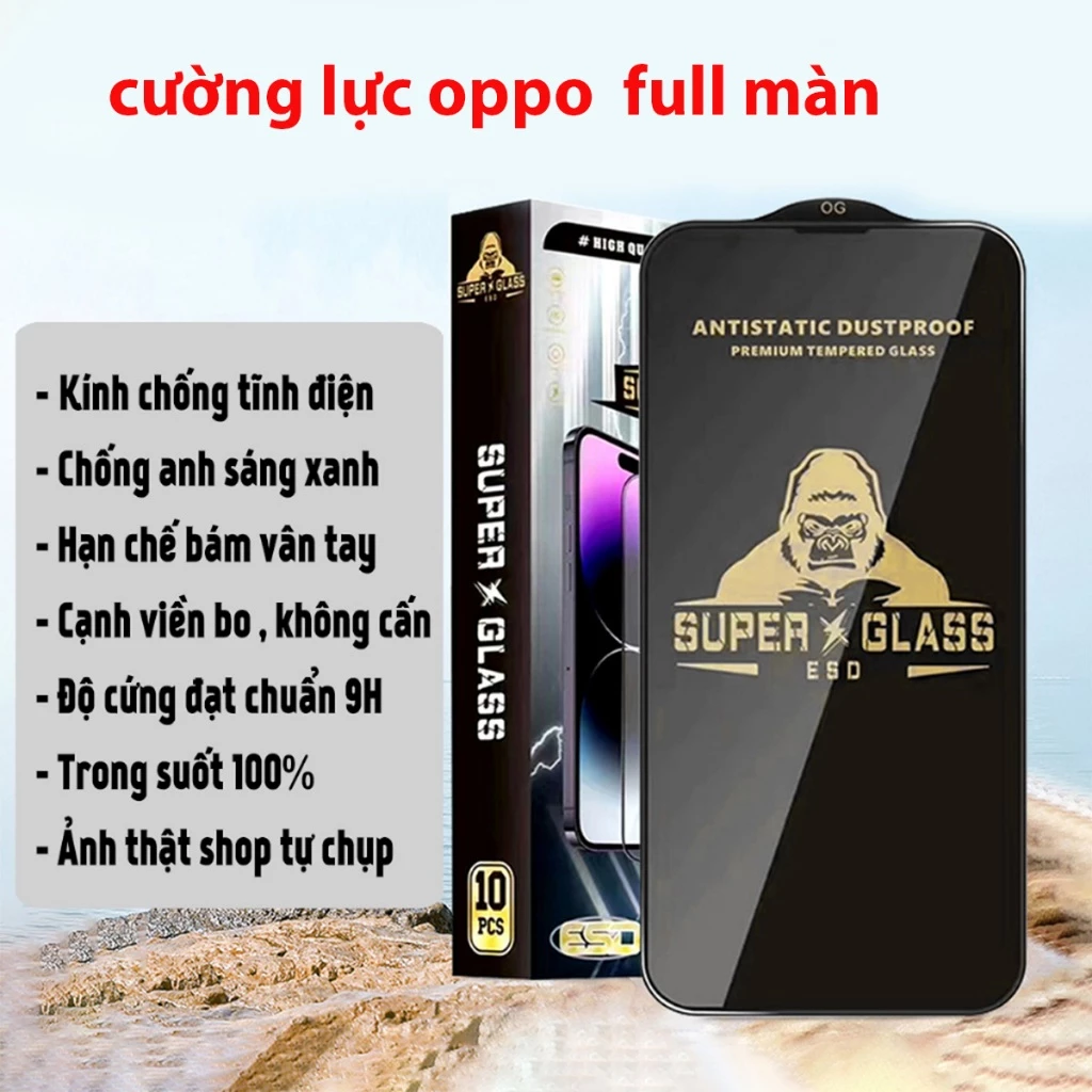 kính cường lực king kong oppo full màn