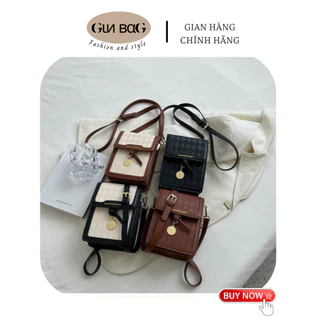 [Hàng loại 1] Túi xách nữ đeo chéo, đeo vai GIN Bag, dùng đi chơi, chất da đẹp, thời trang cao cấp size 13cm GB450