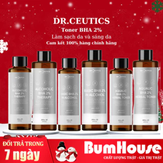 Toner Làm Sạch Và Cân Bằng Da DrCeutics BHA 2% Chai 100ml/200ml