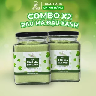 Bột rau má đậu xanh 1Kg OGANIC nảy mầm AMABI, thanh nhiệt, giải độc, mát gan 100% tự nhiên