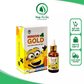 [CHÍNH HÃNG]Tinh Dầu Húng Chanh Lên Men Minion Gold30ml Giảm HoTiêu Đờm Cảm Sổ Mũi Tăng Sức đề Kháng An Toàn Cho Bé