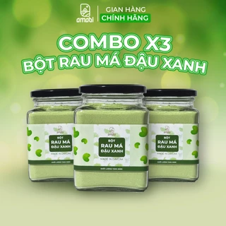 Bột rau má đậu xanh 1,5Kg OGANIC nảy mầm AMABI, thanh nhiệt, giải độc, mát gan 100% tự nhiên