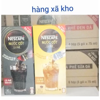 Hộp 5 túi NƯỚC CỐT NESCAFE sữa /đen đá, hsd :T8_T10/2024