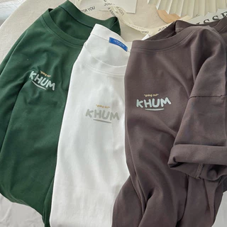 Áo Phông Cotton Khô 3158 Form Rộng Nam Nữ Unisex KHUM