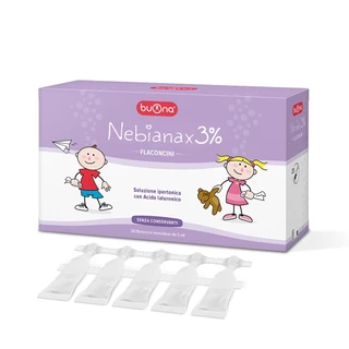 Dung Dịch Nhỏ Mũi Buona Nebianax 3% Flaconcini Nhập Khẩu Chính Hãng Từ Ý (Hộp 20 Ống)