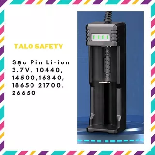 Sạc pin đơn 26650, 21700, 18650, 16340, 14500 cho đèn pin siêu sáng