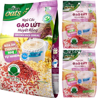 Ngũ Cốc Gạo Lứt Huyết Rồng Xuân An 400gr Date mới nhất Ít Chất Béo Lượng đường thấp