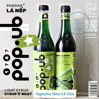 Syrup lá nếp -sâm dứa POP-UP chai 620ml